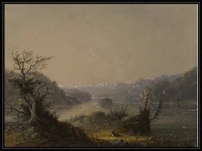 Картина Сцена озера