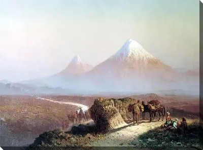 В горах. Вид на Арарат (In the mountains. View of Mount Ararat)