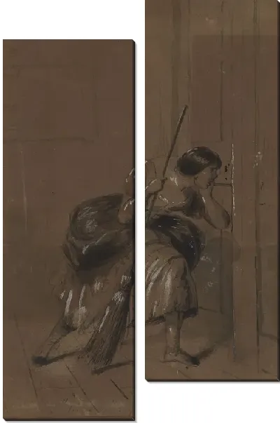 Картина Маркиза (Иллюстрация из Диккенса "Старый магазин курьезов")