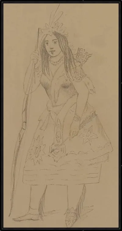 Картина Индийская девушка