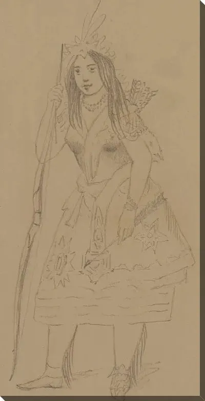 Картина Индийская девушка