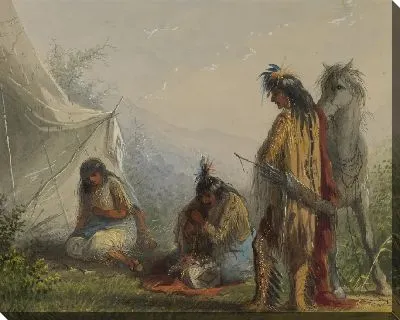 Картина Индийский ухаживание