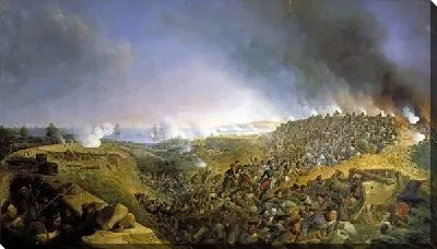 Картина Инженерная атака крепости Варна саперным батальоном 23 сентября 1828 года (Attack the fortress of Varna Engineering Battalion September 23, 1828)