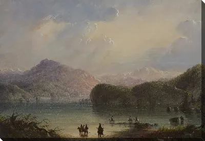 Картина Сцена озера №4