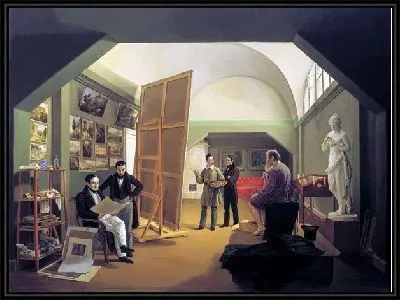 Картина Мастерская художника Петра Васильевича Басина