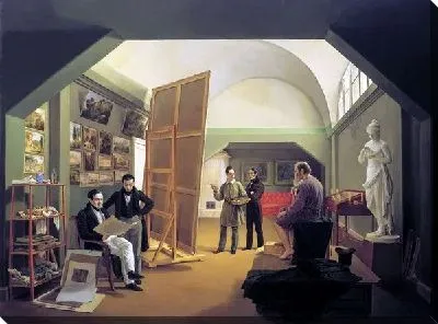 Картина Мастерская художника Петра Васильевича Басина