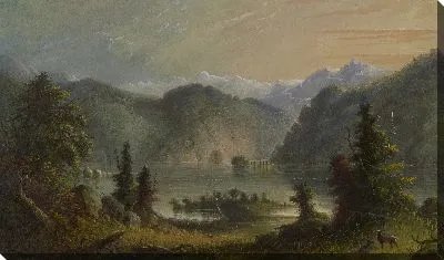 Картина Сцена озера