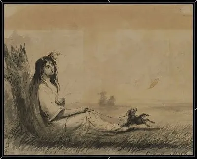 Женщины, лежащие на поводке (от Лоуренс Стерн, «Сентиментальное путешествие», 1768)