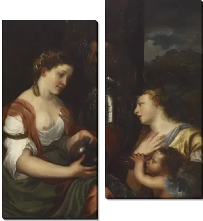 Картина Копия Тициана "Аллегория Альфонсо д'Авалоса, Маркиз дель Васто"