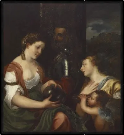 Картина Копия Тициана "Аллегория Альфонсо д'Авалоса, Маркиз дель Васто"