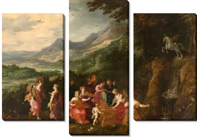 Картина Минерва посещает муз