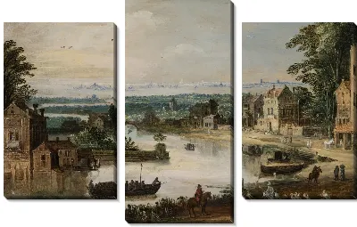 Картина Буксируемая лодка