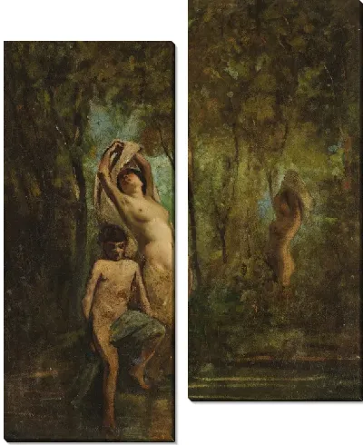 Картина Нимфы в лесу