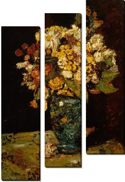 Картина Цветы в синей вазе