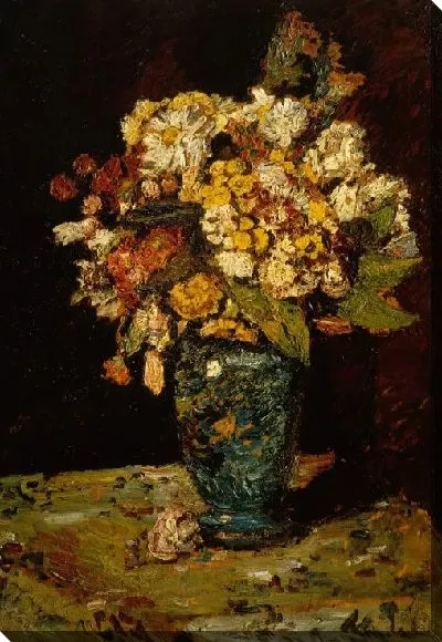 Картина Цветы в синей вазе