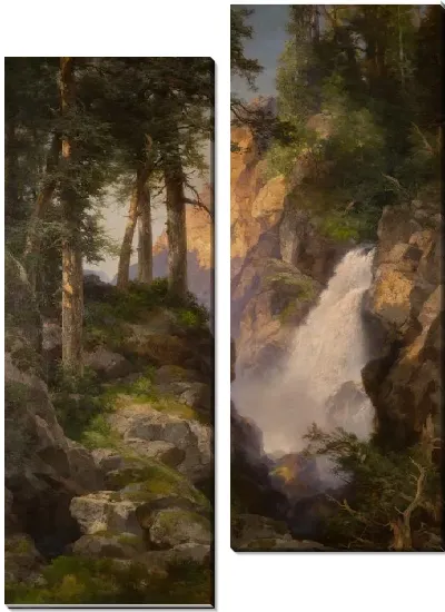 Картина Водопад в ущелье тольтеков