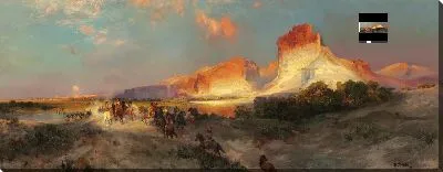 Картина Скалы Грин Ривер, Вайоминг