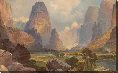 Картина Долина Журчащих Вод, Южная Юта