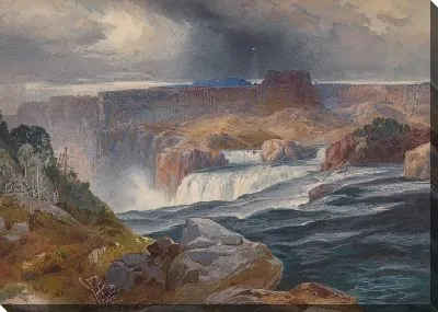 Картина Грейт-Фолс на реке Снейк, Айдахо