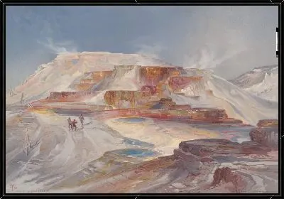 Картина Горячие источники реки Гардинер, Йеллоустоун