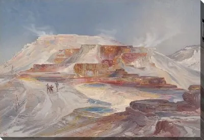 Картина Горячие источники реки Гардинер, Йеллоустоун