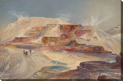 Картина Горячие источники реки Гардинер, Йеллоустонский национальный парк