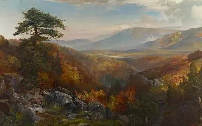 Картина Долина Катависсы осенью
