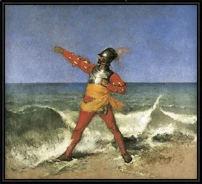 Писарро овладевает Тихим океаном от имени королей Испании (Бальбоа овладевает Тихим океаном) (Открытие Южного моря Васко Нуньесом де Бальбоа)