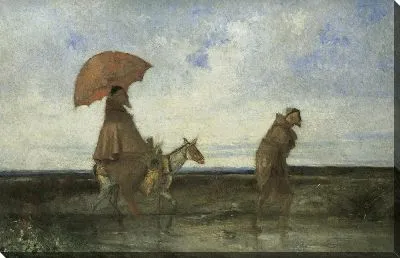 Монахи, пересекающие брод