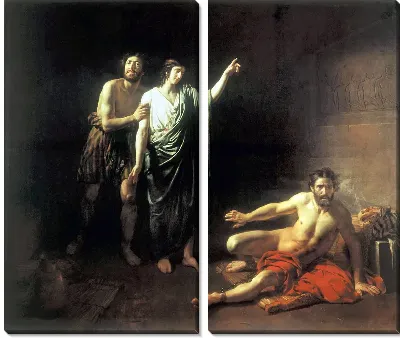 Иосиф, толкующий сны заключённым с ним в темнице виночерпию и хлебодару (Joseph Interprets Dreams prisoner with him in prison butler and the baker)