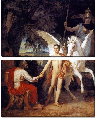 Картина Беллерофонт отправляется в поход против Химеры (Bellerophon is sent to the campaign against the Chimera)