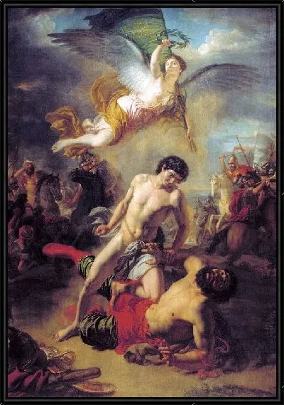 Картина Единоборство князя Мстислава Владимировича Удалого с косожским князем Редедей (Combat of Prince Mstislav Vladimirovich Duke removed from kosozhskim Rededey)