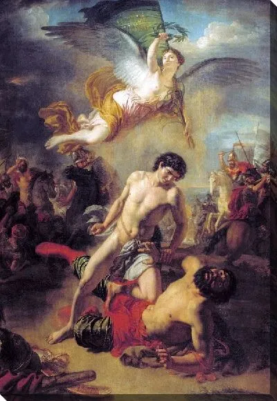 Картина Единоборство князя Мстислава Владимировича Удалого с косожским князем Редедей (Combat of Prince Mstislav Vladimirovich Duke removed from kosozhskim Rededey)