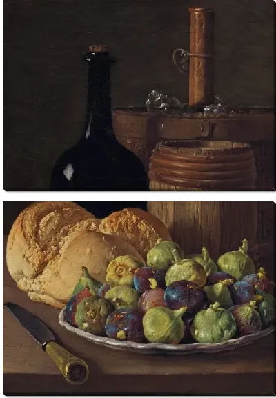 Картина Натюрморт с инжиром и хлебом