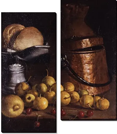 Картина Натюрморт с фруктами и посудой