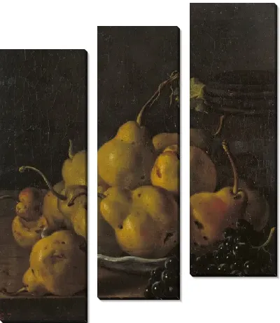 Картина Натюрморт с грушами и виноградом