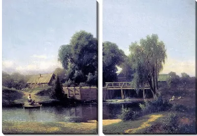 Картина У плотины (At the dam)