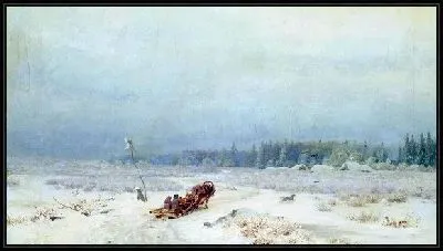 Картина Зимняя дорога (Winter road)