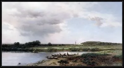 Картина Вид на реку Казанку (View of the river Kazanka)