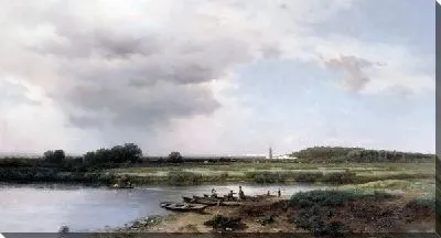 Картина Вид на реку Казанку (View of the river Kazanka)