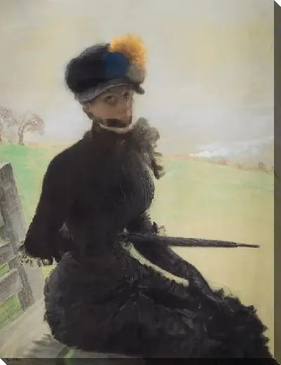 Картина Женщина с помпонами