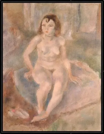 Картина Сидя женщина