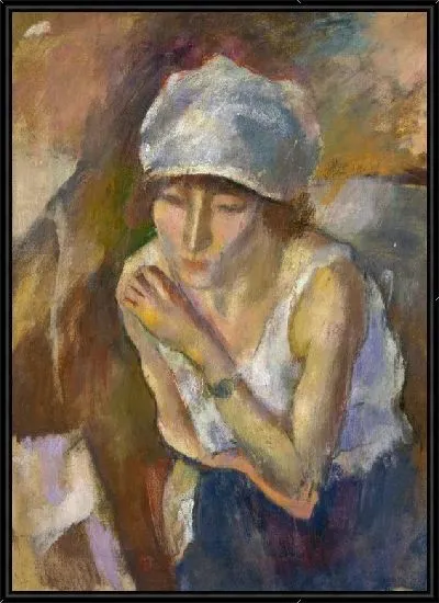 Картина Гермина в белом тюрбане