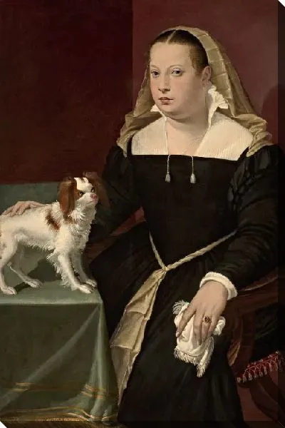 Картина Портрет дамы с собакой