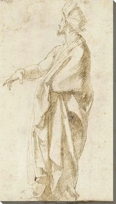 Картина Модель драпированная, с вытянутой рукой