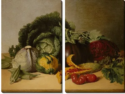 Натюрморт: Бальзам Яблоко и Овощи