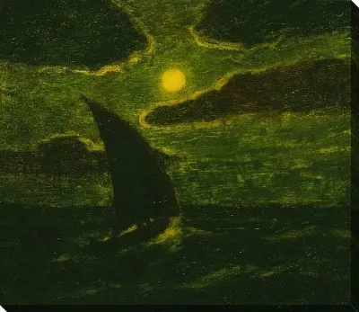 Парусный спорт при лунном свете