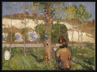 Мадам Сислей на берегу Лоинг в Море