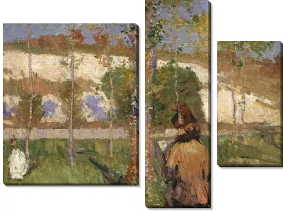 Мадам Сислей на берегу Лоинг в Море