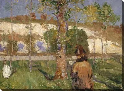 Картина Мадам Сислей на берегу Лоинг в Море